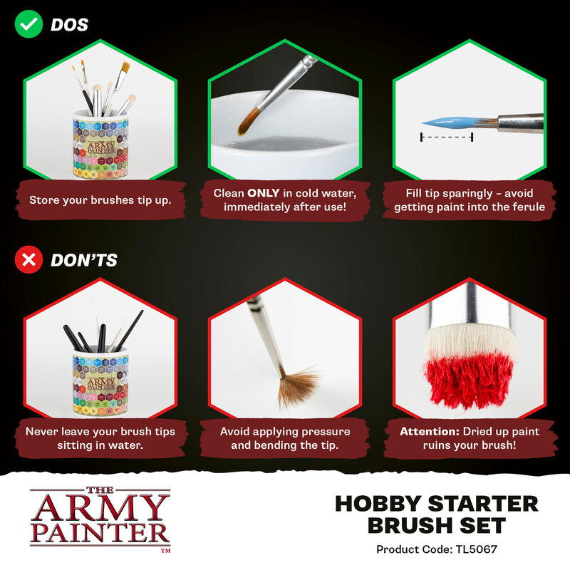 Tools: Hobby Starter Brush Set (5)