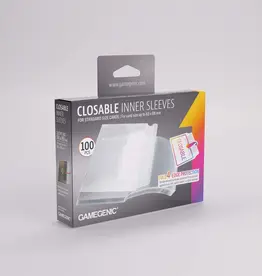 Closable Inner Sleeves: Standard Card Game (100) Clear
