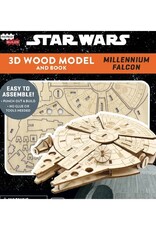 Faire Incredibuilds: Star Wars: Millennium Falcon 3D Wood Model and Book