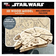 Faire Incredibuilds: Star Wars: Millennium Falcon 3D Wood Model and Book