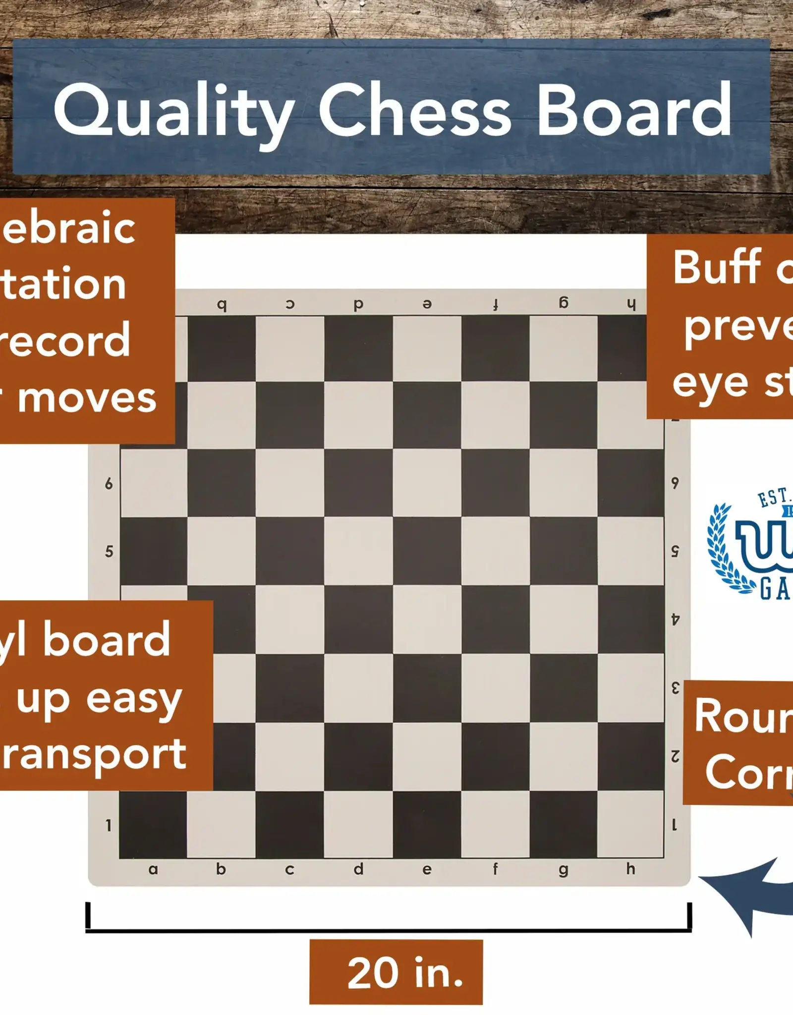 Chess Set: Tournament 20 Inch