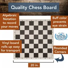 Chess Set: Tournament 20 Inch (Green or Black)