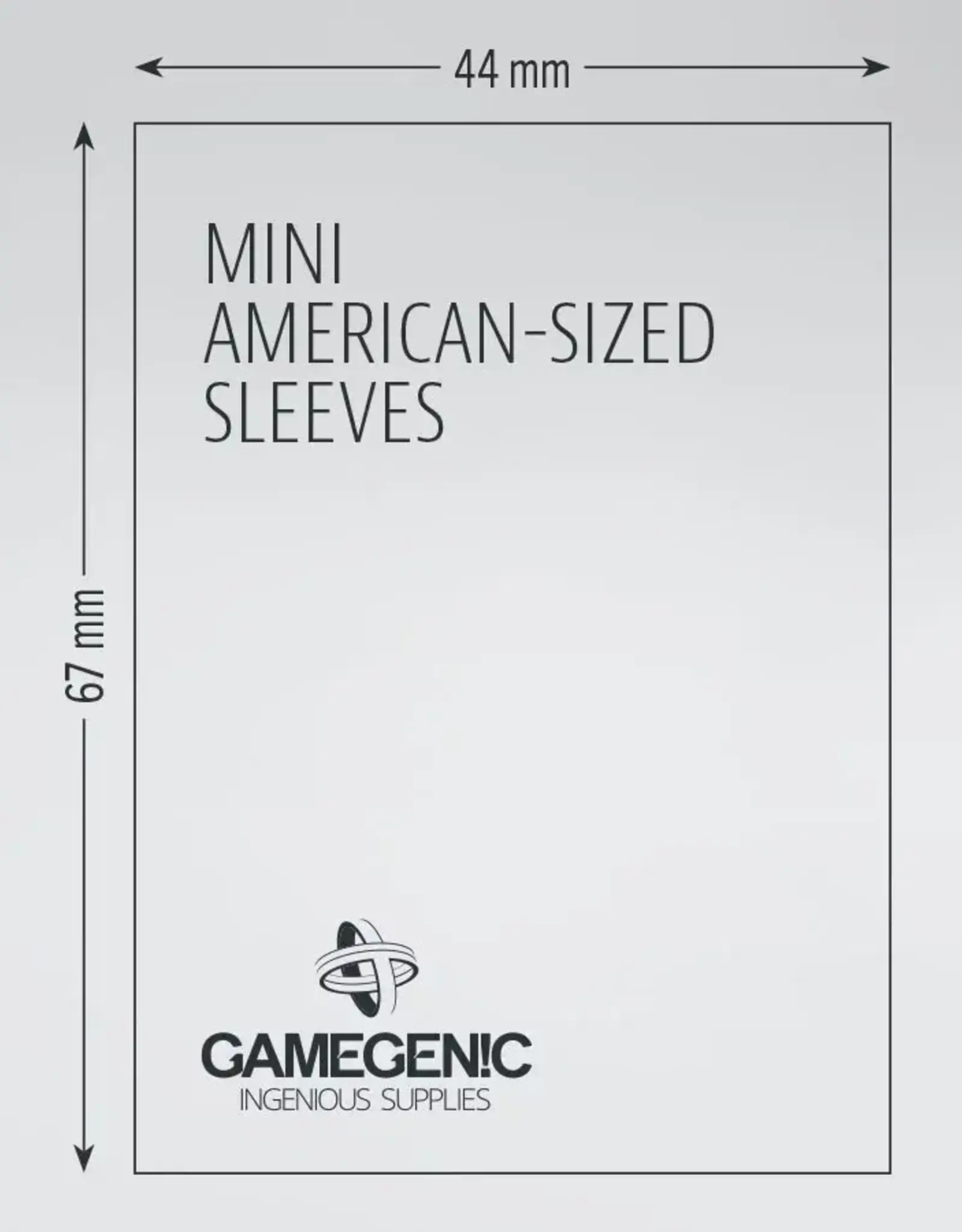 Board Game Sleeves: Mini American (50) (Yellow)