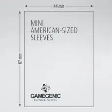Matte Board Game Sleeves: Mini American (50) (Yellow)
