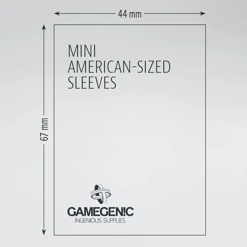 Matte Board Game Sleeves: Mini American (50) (Yellow)