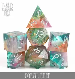 Faire Dice: Coral Reef (Handmade)