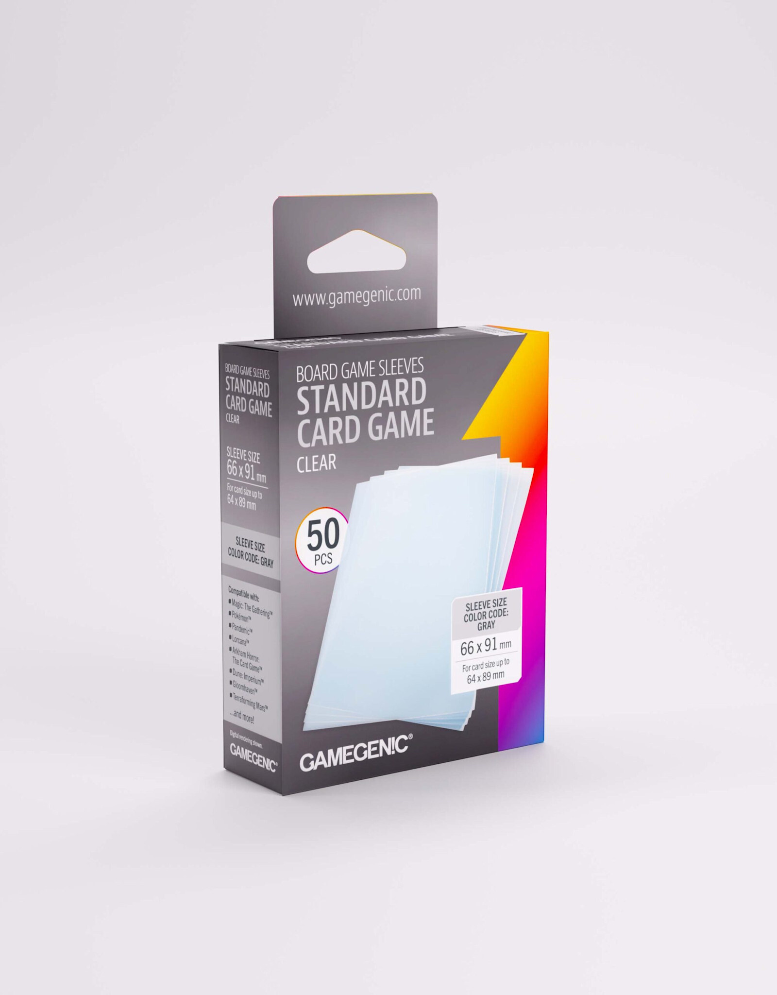 Board Game Sleeves Standard Card Game (50) Clear