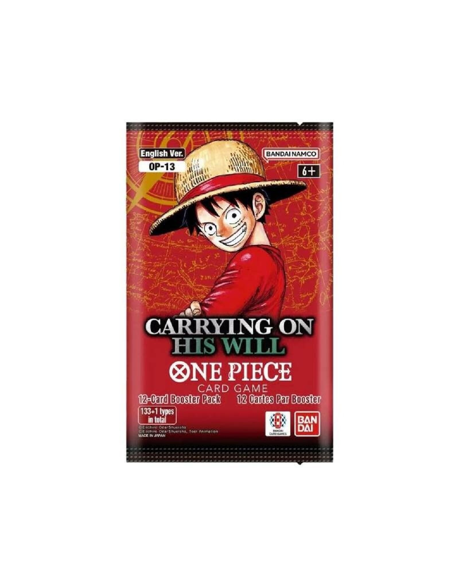 Bandai One Piece TCG Carrying On His Will Booster Pack