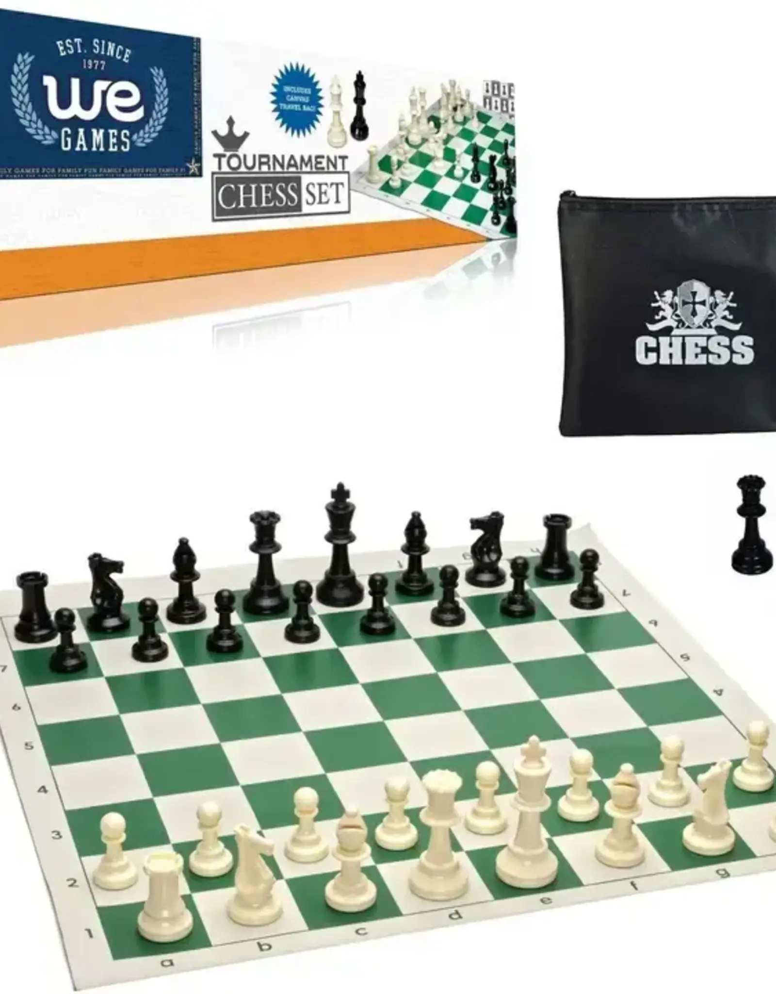 Chess Set: Tournament with Zipper Pouch