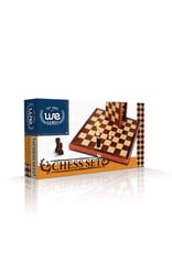 Chess Set: Wood 11 Inch Walnut Folding Board