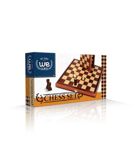Chess Set: Wood 11 Inch Walnut Folding Board