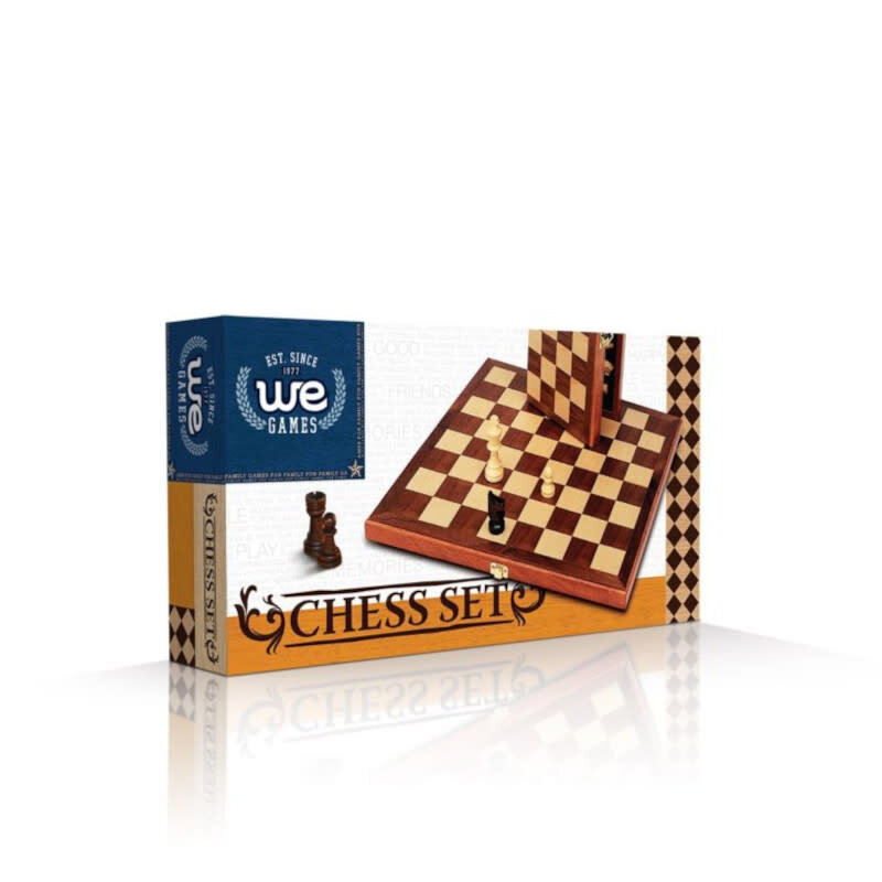 Chess Set: Wood 11 Inch Walnut Folding Board
