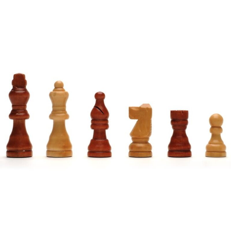 Chess Set: Wood 11 Inch Walnut Folding Board