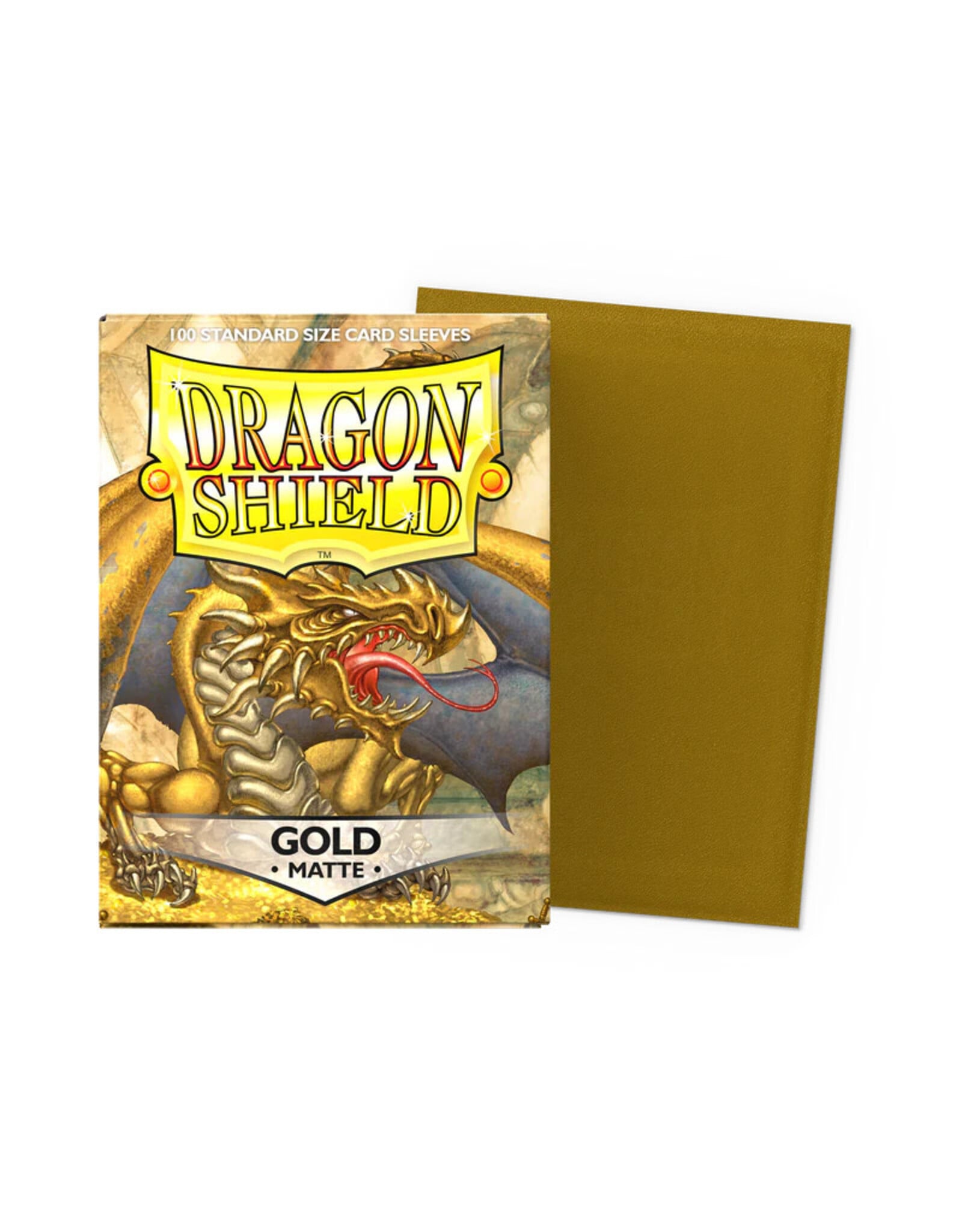 Arcane Tinmen Sleeves: Dragon Shield Matte (100) Gold