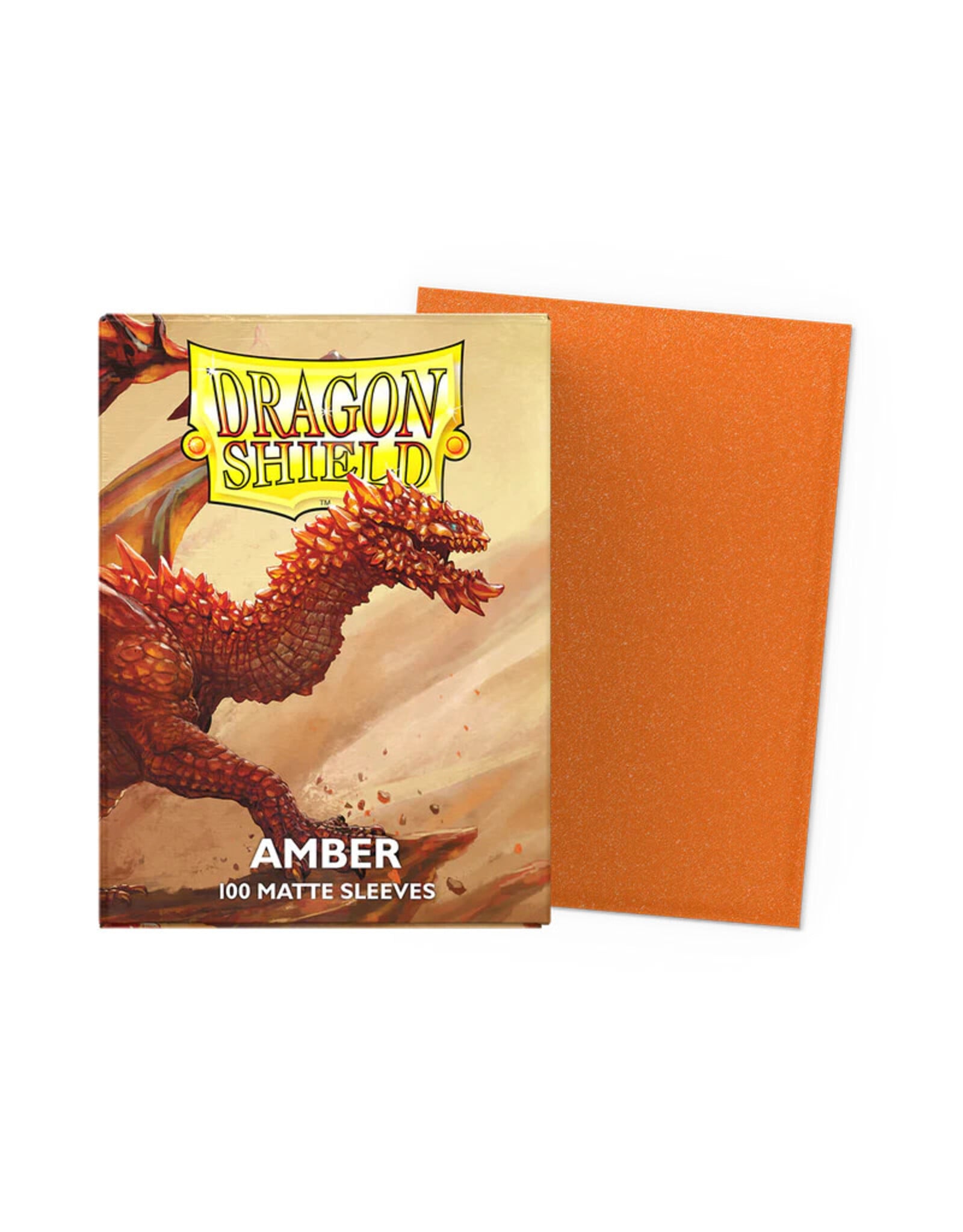 Arcane Tinmen Sleeves: Dragon Shield Matte (100) Amber