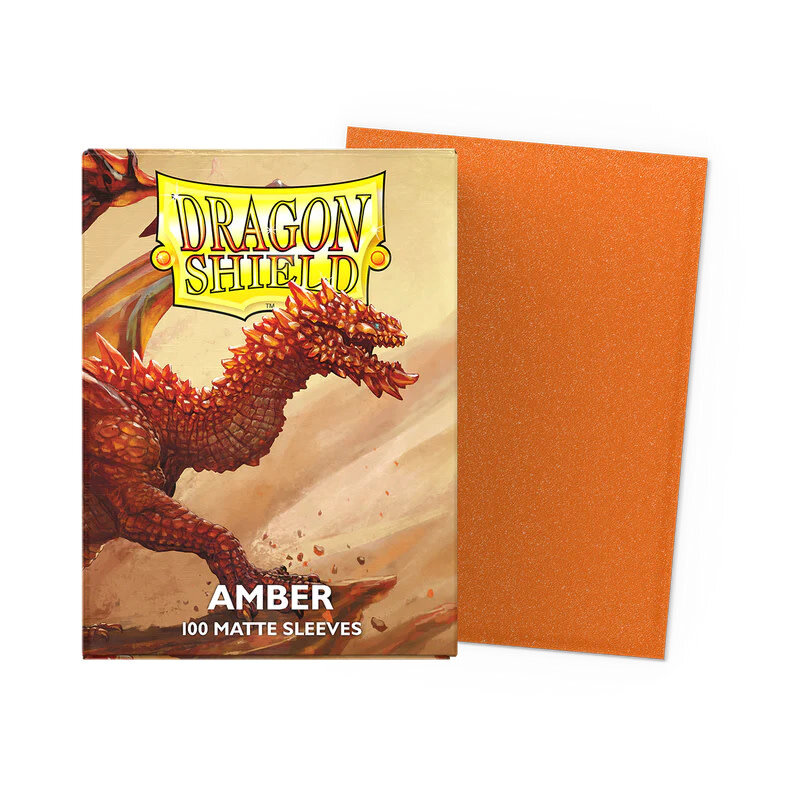 Arcane Tinmen Sleeves: Dragon Shield Matte (100) Amber