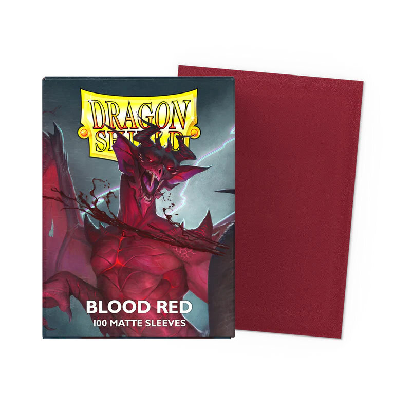 Dragon Shield Sleeves: Dragon Shield Matte (100) Blood Red
