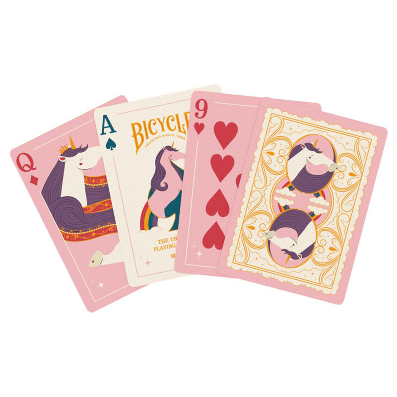 United States Playing Card Co Playing Cards: Bicycle Unicorn Pink