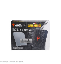 Sleeves: MTG Comic Burst Double Sleeving Pack (105) Black