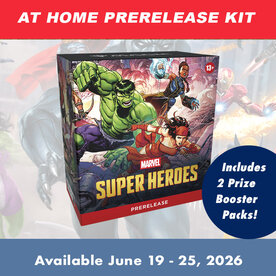Wizards of the Coast MTG Marvel Super Heroes (AT HOME)  Prerelease Kit w/ 2 Prize Boosters