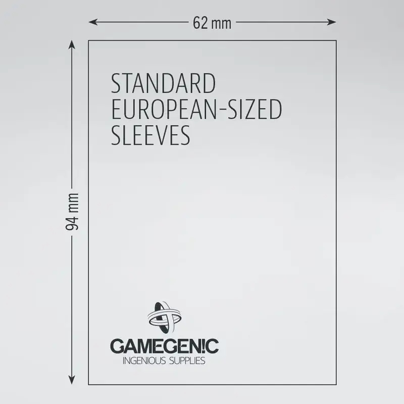 Prime Board Game Sleeves: Standard European-Sized 62mm x 94mm (50) (Purple)