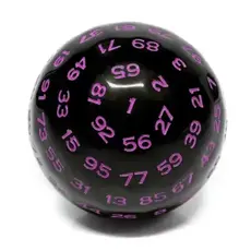 Faire Foam Brain Games D100 Black with Purple