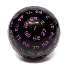 Faire Foam Brain Games D100 Black with Purple