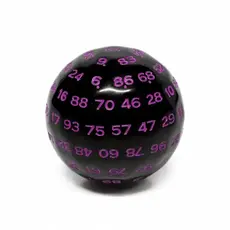 Faire Foam Brain Games D100 Black with Purple