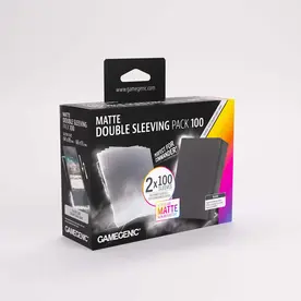 Double Sleeving Pack: Matte (100) Inner Sleeves and Black sleeves