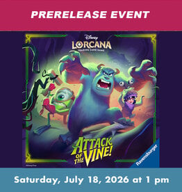 Ravensburger Disney Lorcana Attack of the Vine Prerelease Event  (SAT, July 18, 2026 at 1 pm)