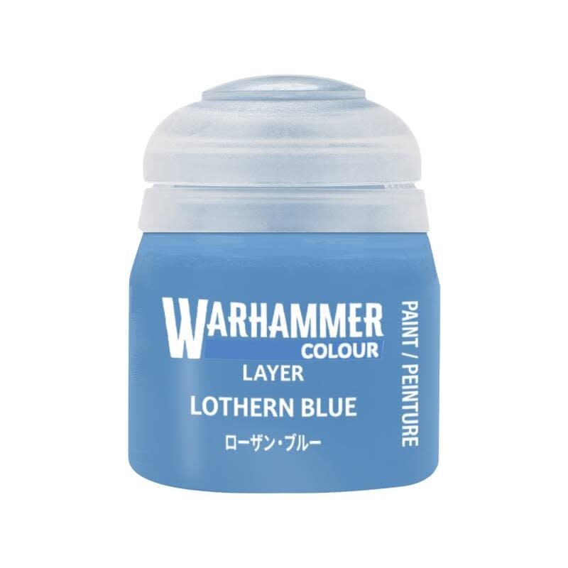 Citadel Layer Paint: Lothern Blue.