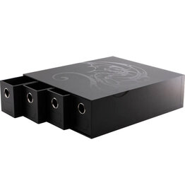 Arcane Tinmen Deck Box: Dragon Shield Fortress Horizantal Card Drawers Black