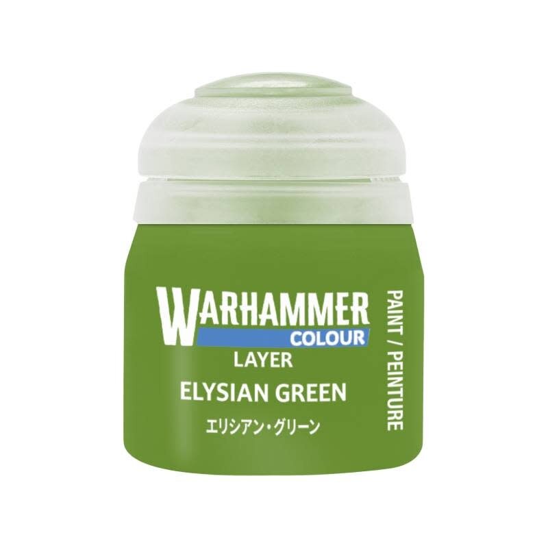 Citadel Layer Paint: Elysian Green.
