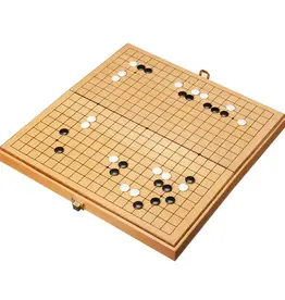 Game of GO Set: 12 Inch Wood Folding