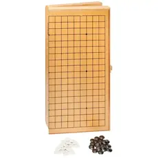 Game of GO Set: 12 Inch Wood Folding