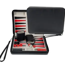 Backgammon: 15 Inch Magnetic Black and Red