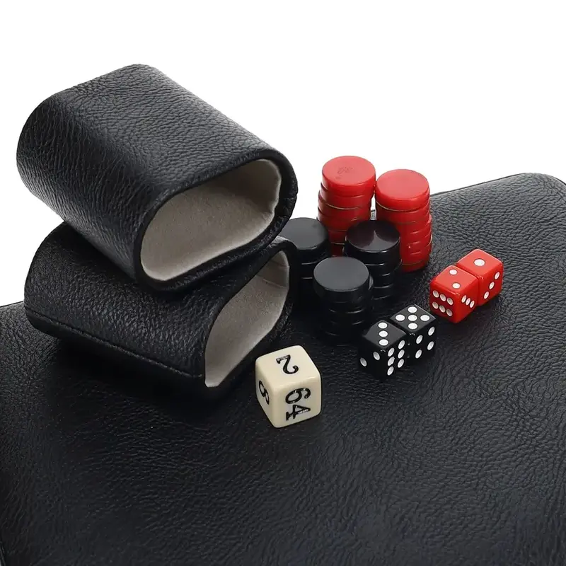 Backgammon: 15 Inch Magnetic Black and Red