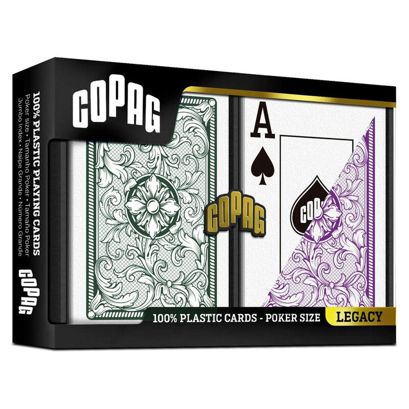 United States Playing Card Co Playing Cards: COPAG Green Purple