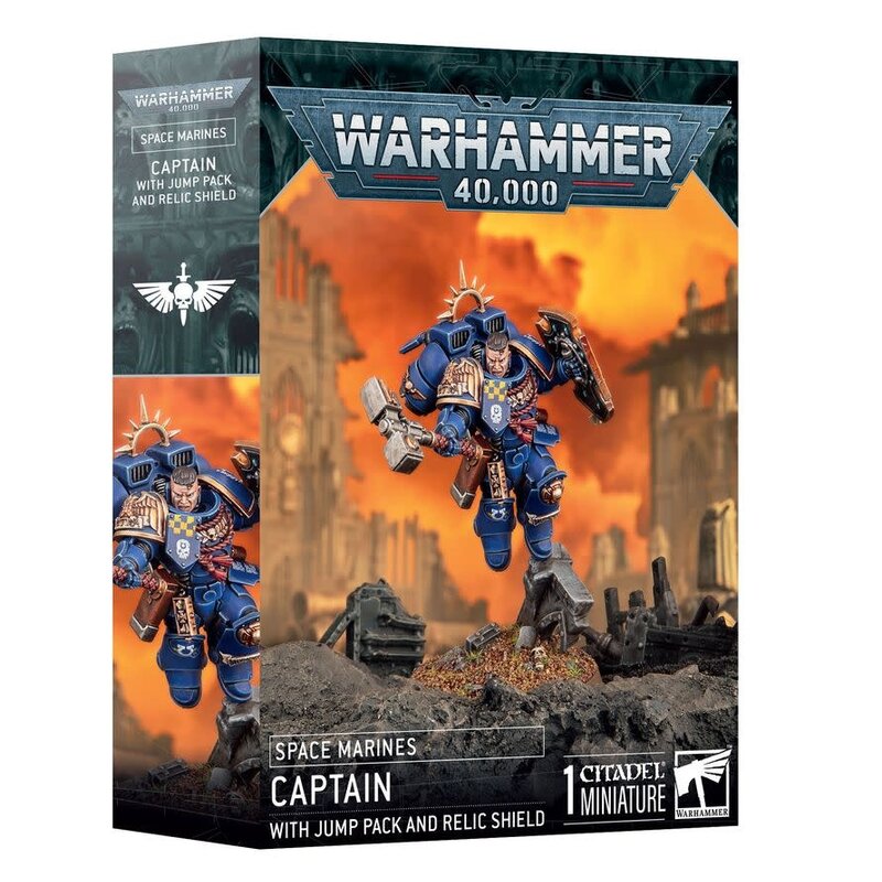 Games Workshop Warhammer 40k Captain with Jump Pack and Relic Shield