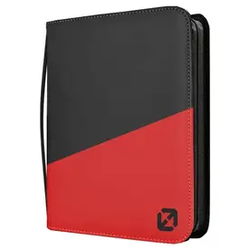 Misc Binder: 9-Pocket Toploader Black with Red