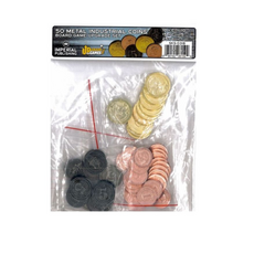 Mayday Games Board Game Upgrade Set: Metal Industrial Coins (50)
