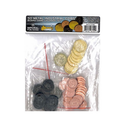 Mayday Games Board Game Upgrade Set: Metal Industrial Coins (50)