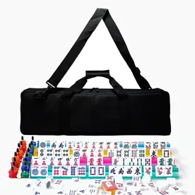 Mahjong in Black Carry Case