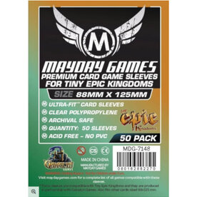 Mayday Games Sleeves: Premium Custom Tiny Epic Kingdoms Sleeves 88mm x 125mm (50)