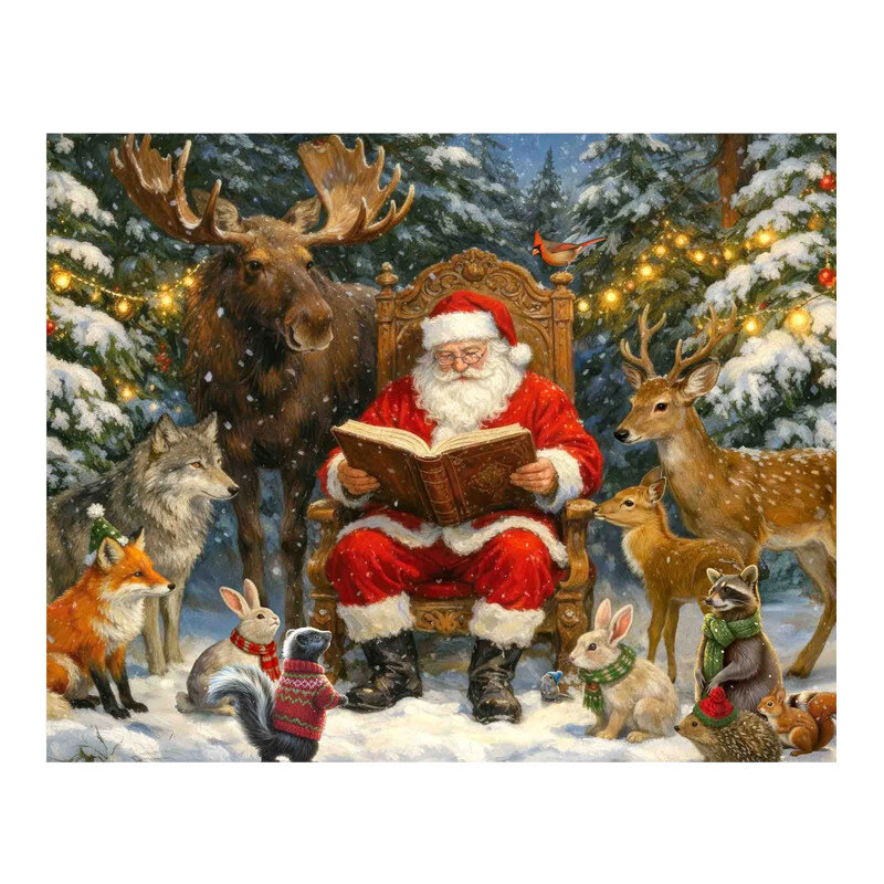 Springbok Story Time with Santa  Puzzle (500 PCS)