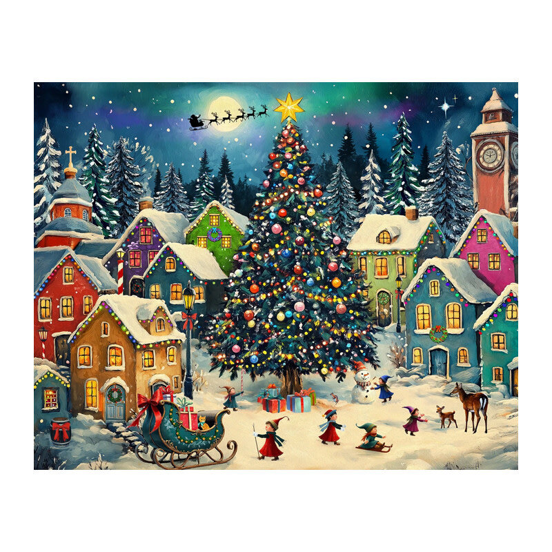 Springbok Festive Christmas Village Puzzle (500 PCS)