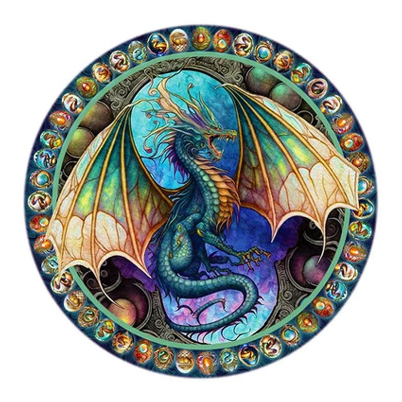 Springbok Dragon Heart Round Puzzle (500 PCS)