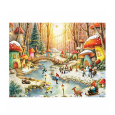 Springbok Gnomeland in Winter Puzzle (500 PCS)