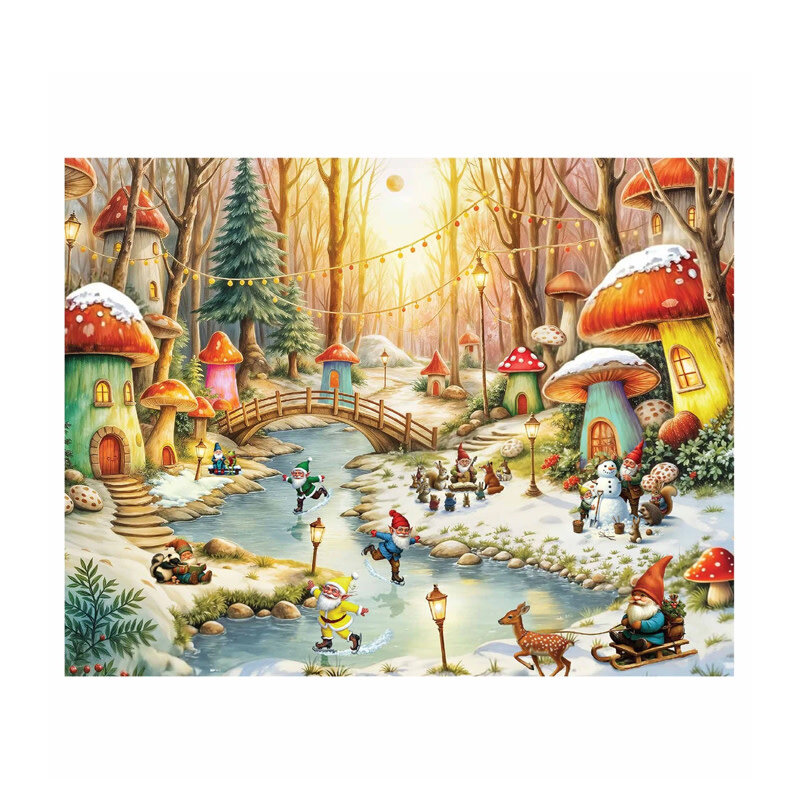 Springbok Gnomeland in Winter Puzzle (500 PCS)