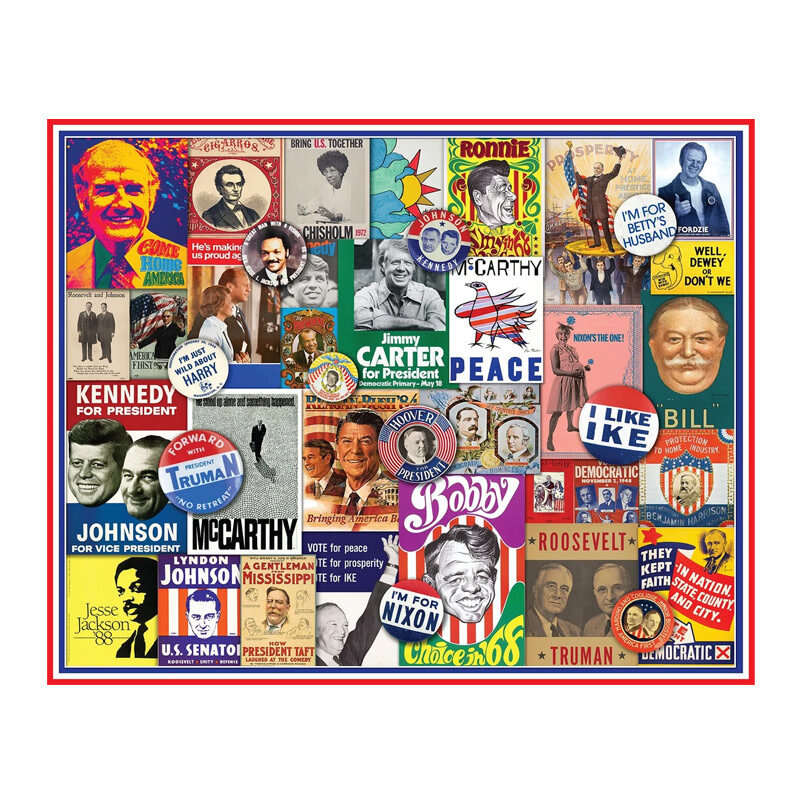 Springbok Poster Politics Puzzle (1000 pcs)